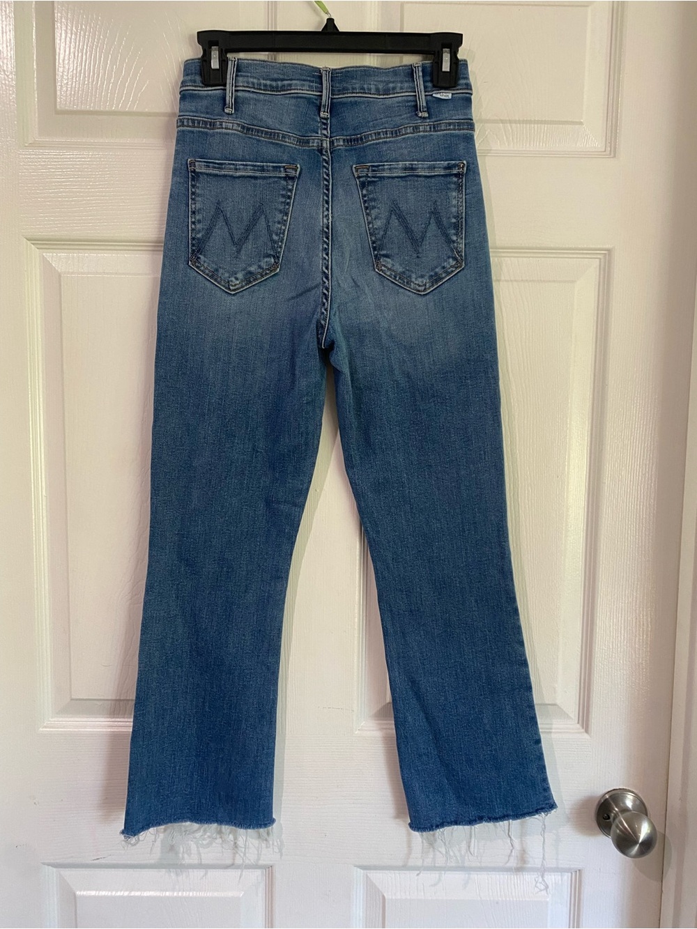 Mother The Hustler Ankle Fray Jeans In Healing Jar Wash High Rise Size 26 - Picture 8 of 15